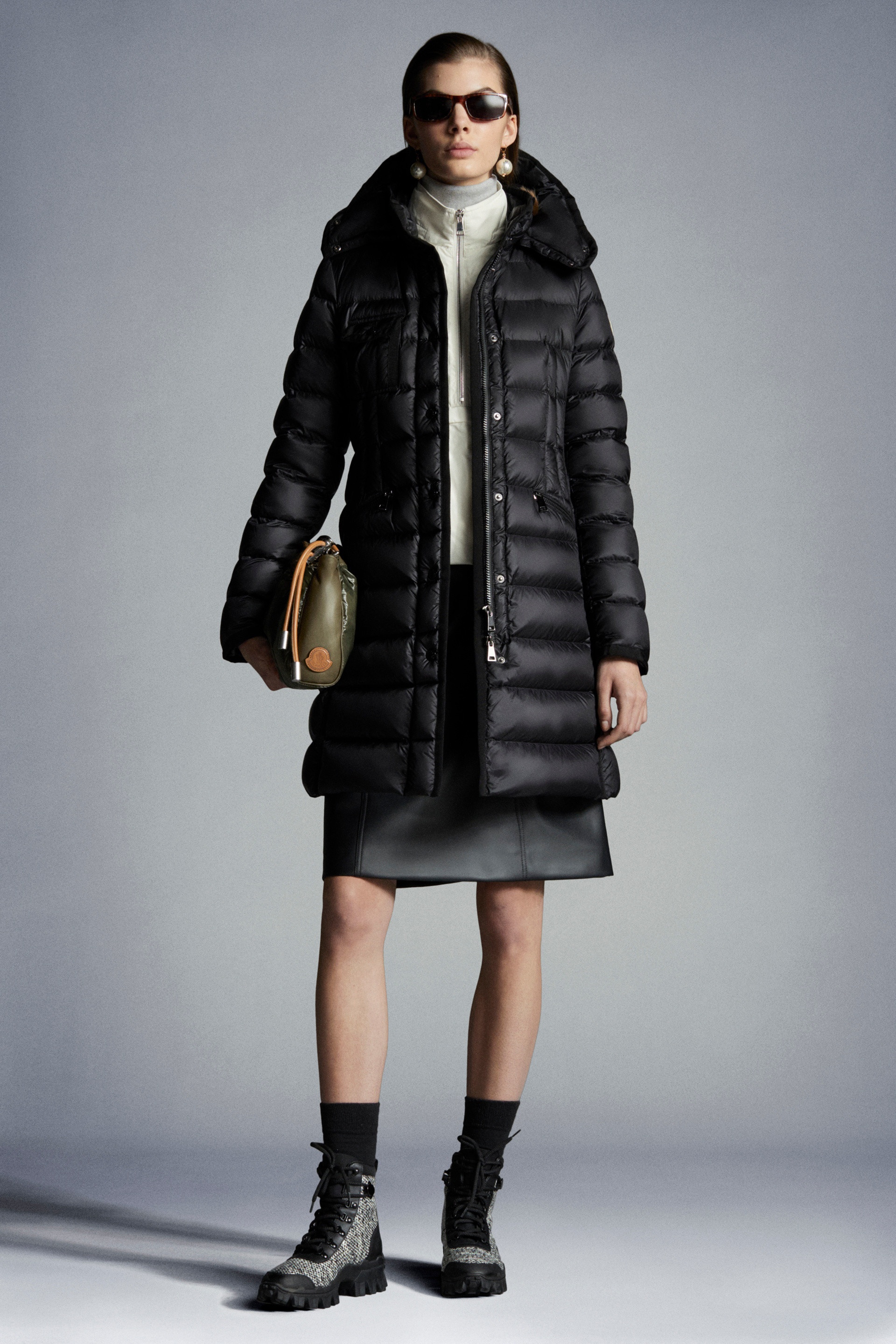 Moncler Hermine Long Down Jacket REVERSIBLE
