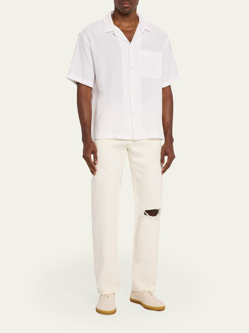 FRAME Men's Cotton Pocket Short-Sleeve Shirt outlook