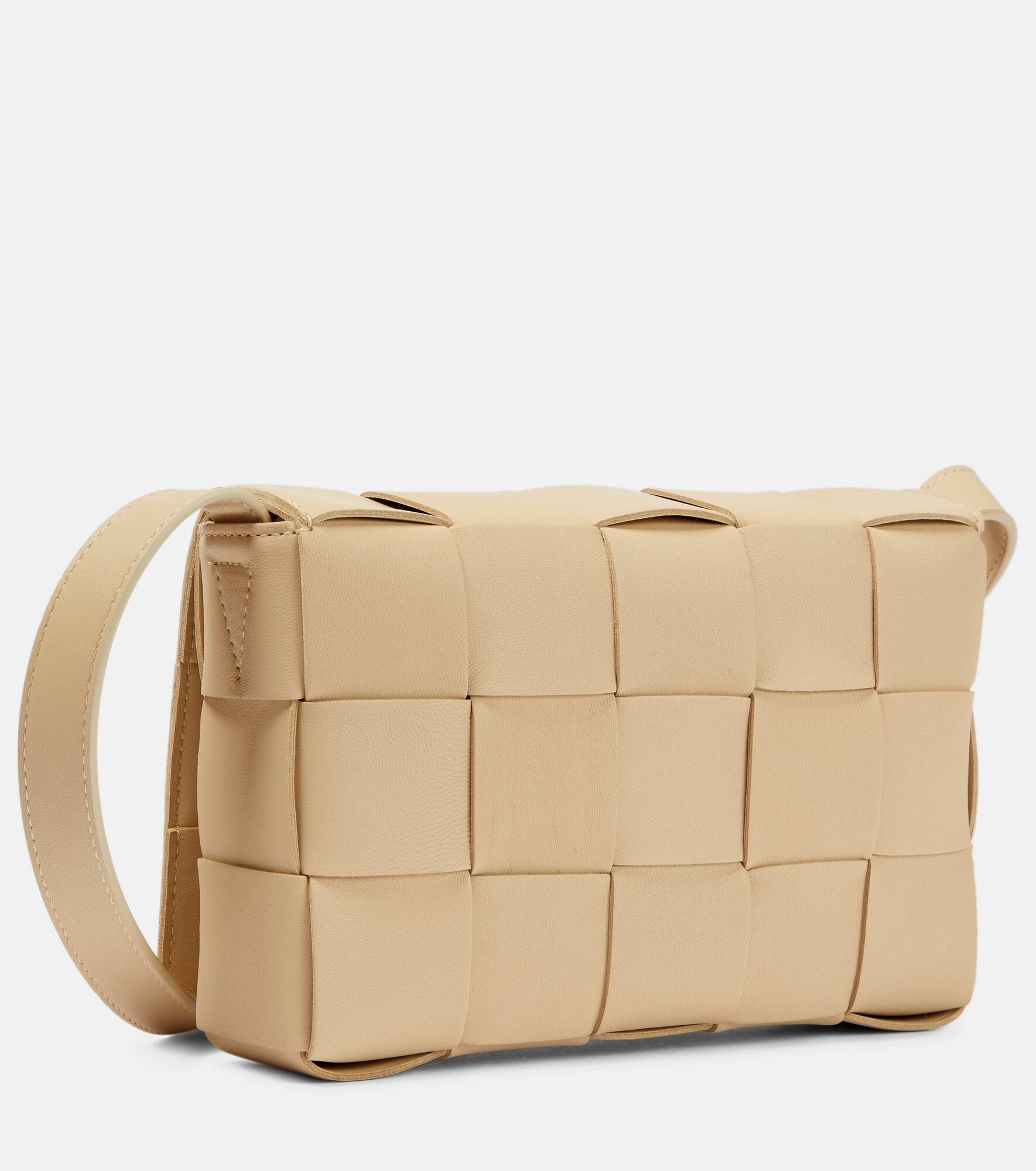 Cassette leather shoulder bag - 4