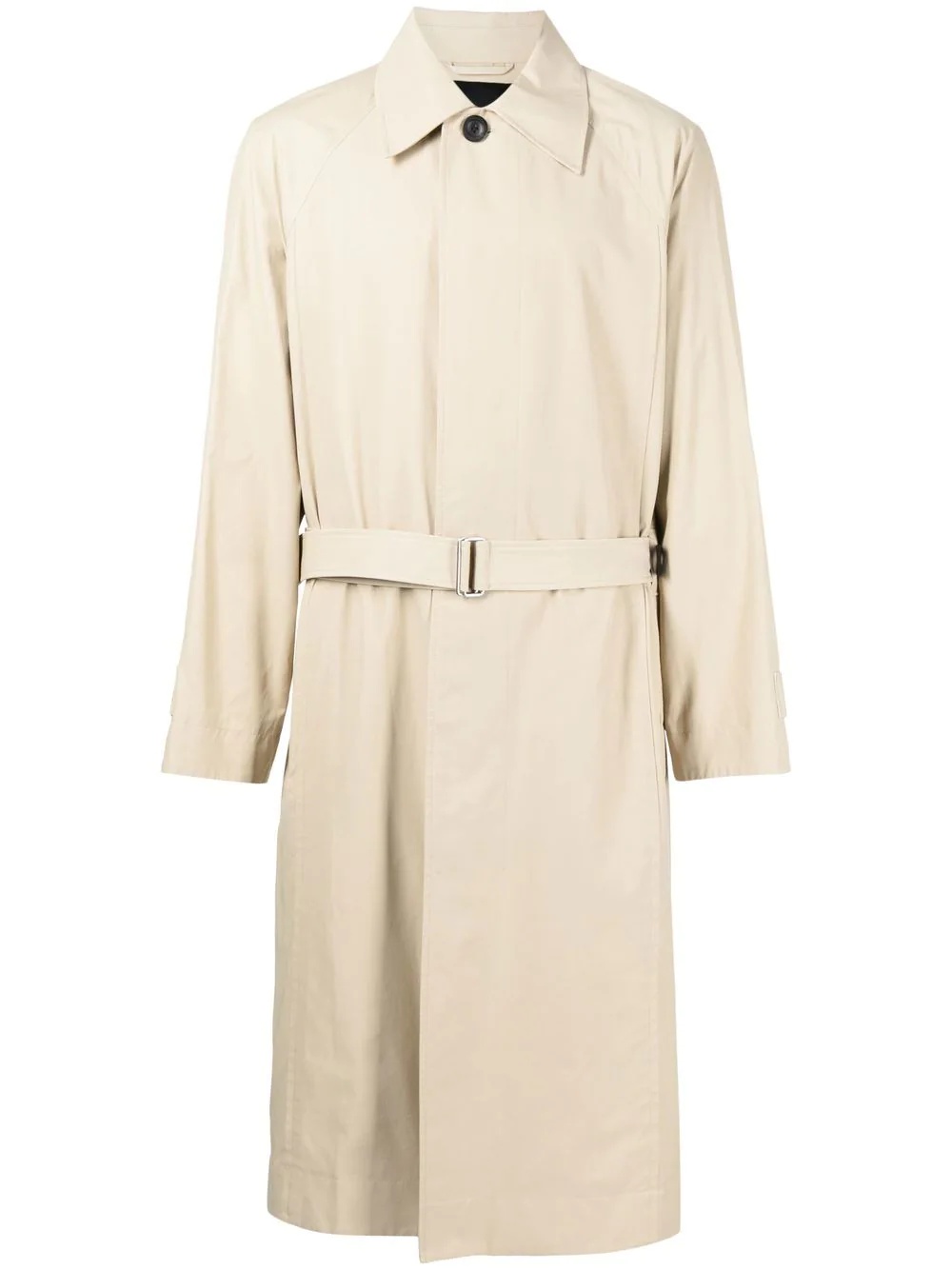 mid-length belted trench coat - 1