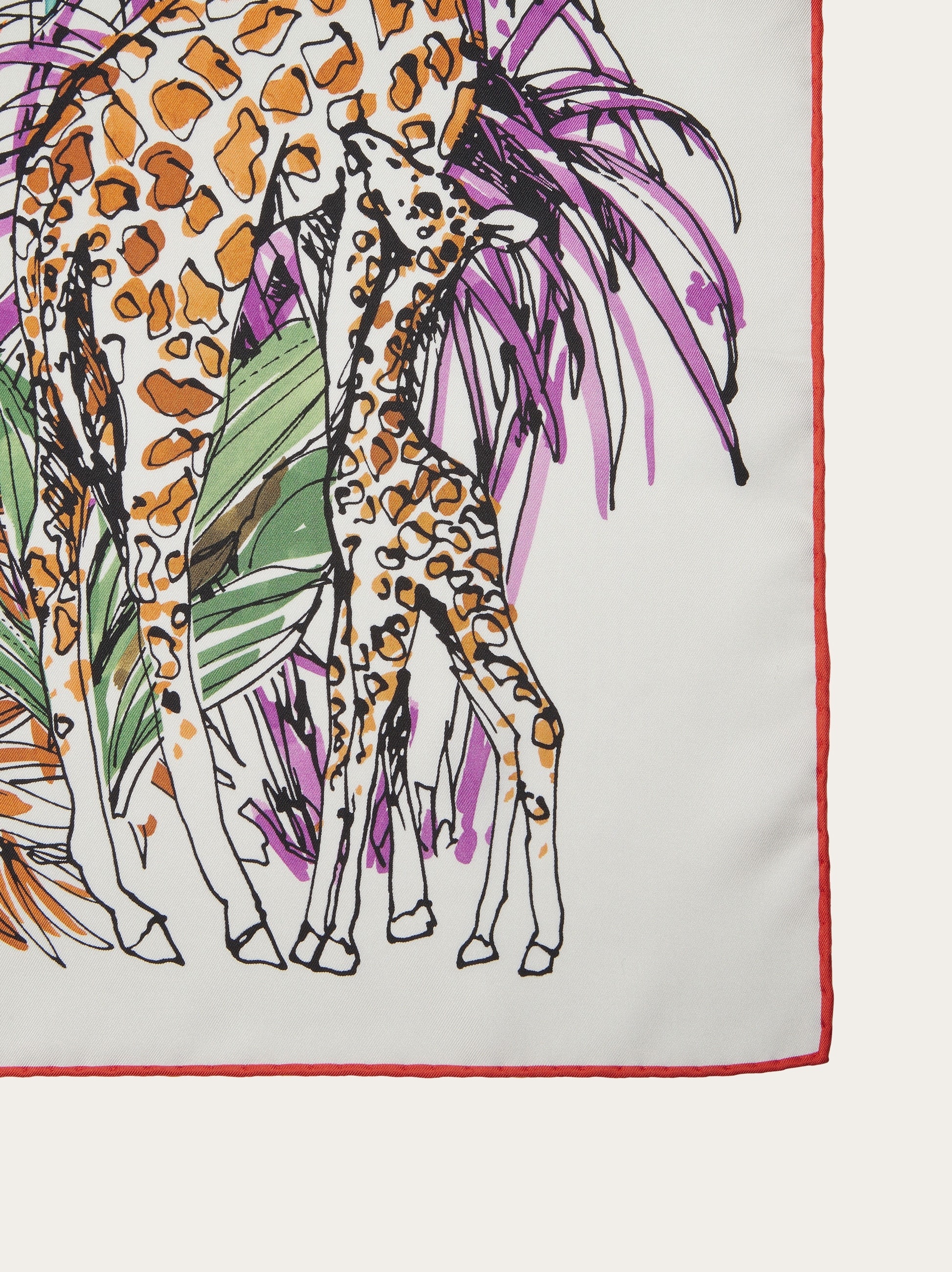 Jungle print silk foulard - 3