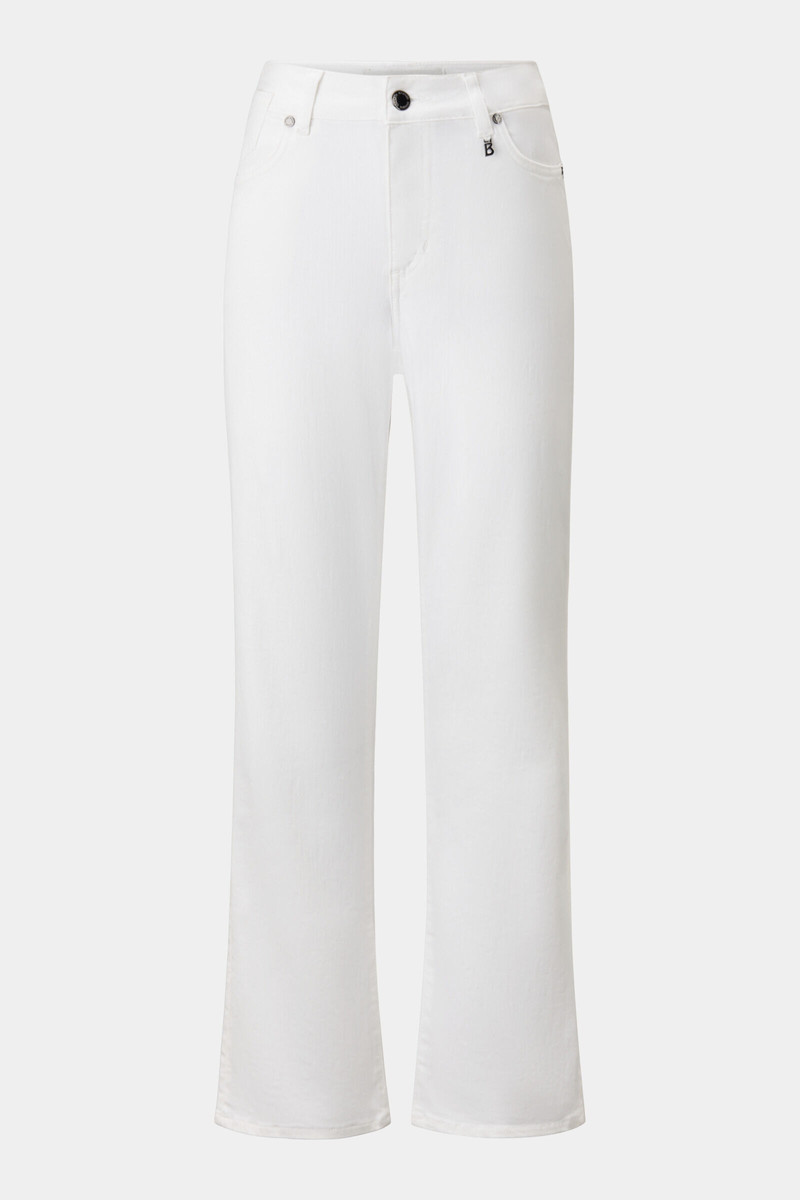 7/8 flared fit jeans Julie in White 1