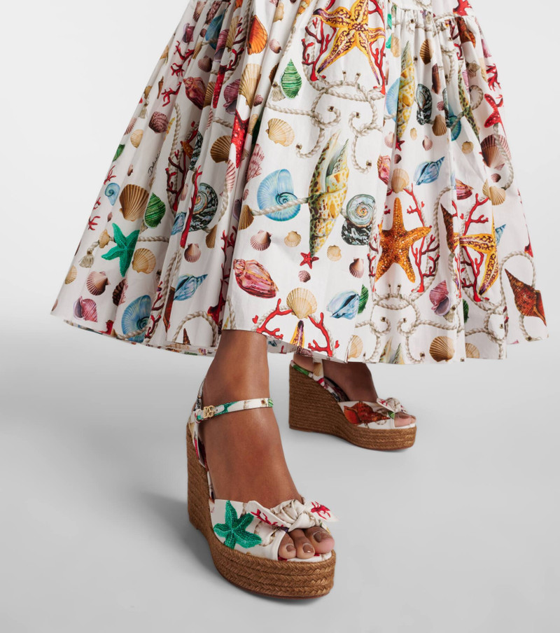 Capri Cava printed espadrille wedges 4