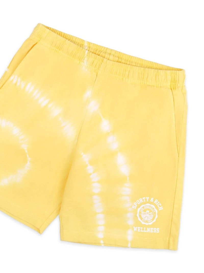Sporty & Rich Emblem cotton track shorts outlook