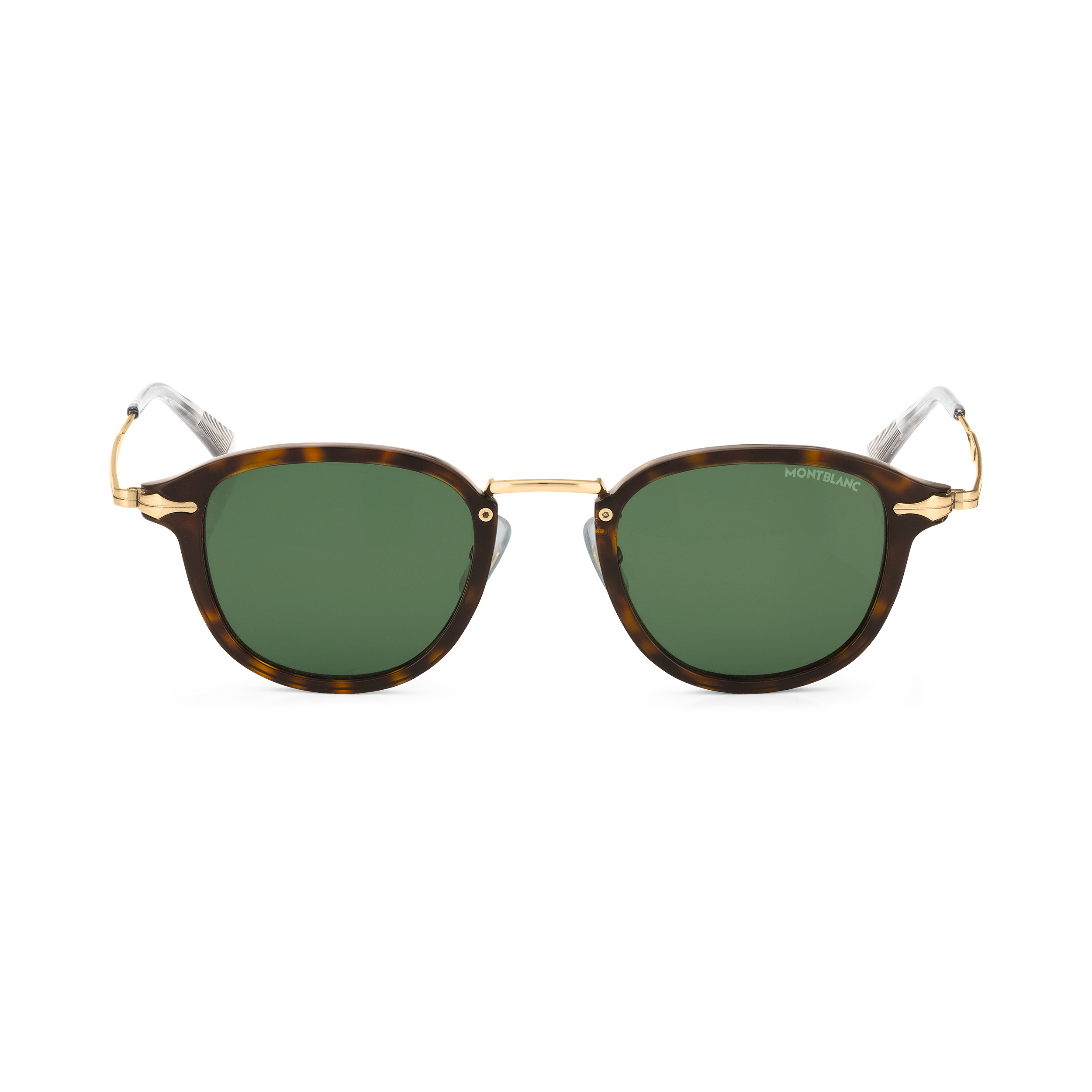 Round Sunglasses with Havana-Colored Injected Frame - 1
