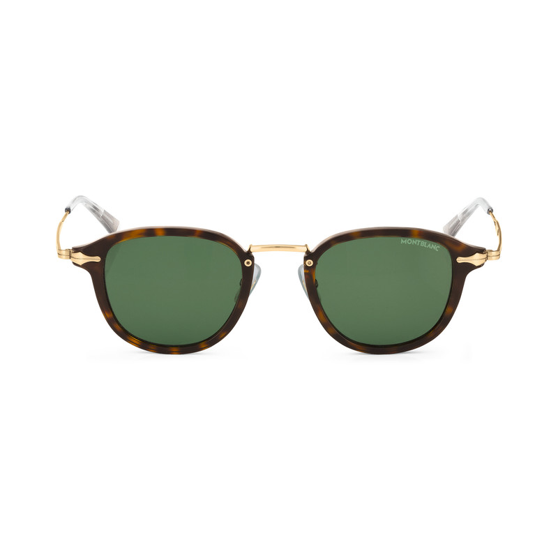 Round Sunglasses with Havana-Colored Injected Frame 1