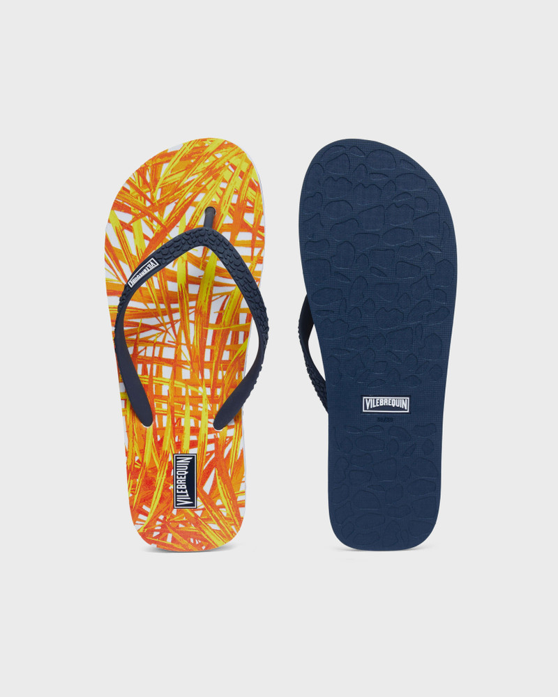 WOMEN BEACH FLIP FLOPS PALM LEAVES 1