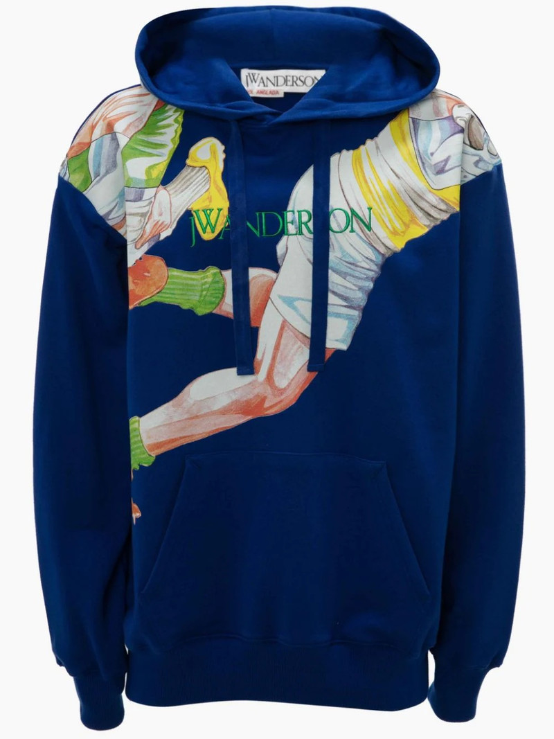 CLASSIC RUGBY PRINT HOODIE 1