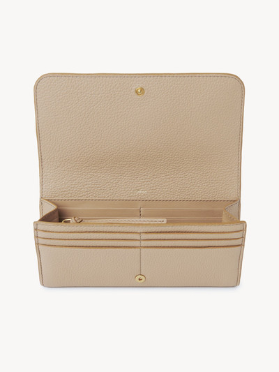 Chloé MARCIE LONG WALLET WITH FLAP IN GRAINED LEATHER outlook