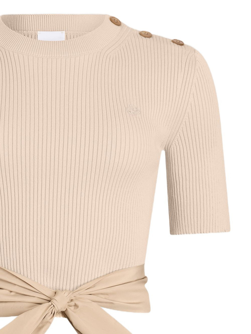 PATOU knot buttoned T-shirt outlook