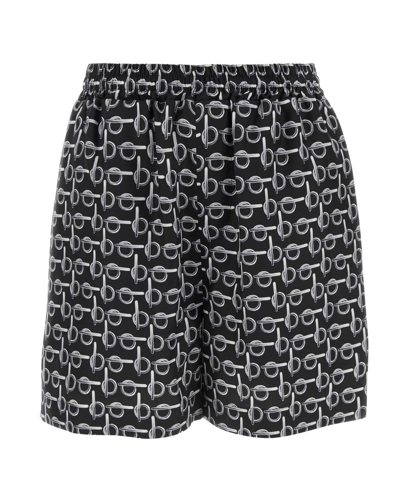 Printed Silk Shorts - 1
