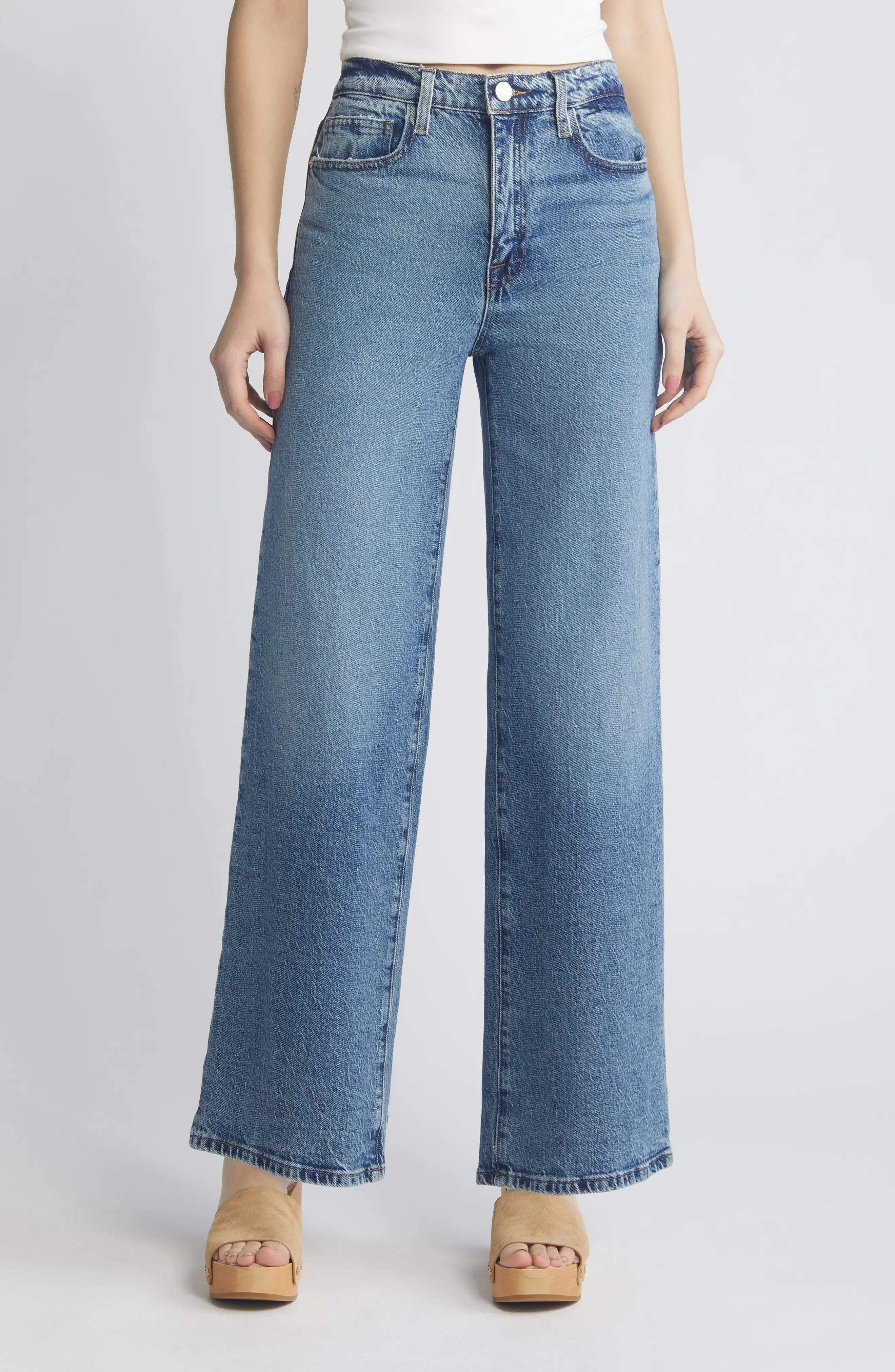 Le Pixie Jane Ankle Wide Leg Jeans - 1