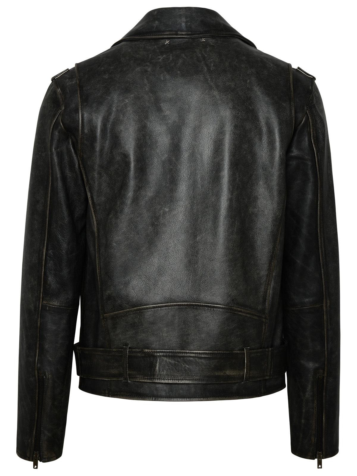 Golden Goose Leather Biker Jacket Men - 3