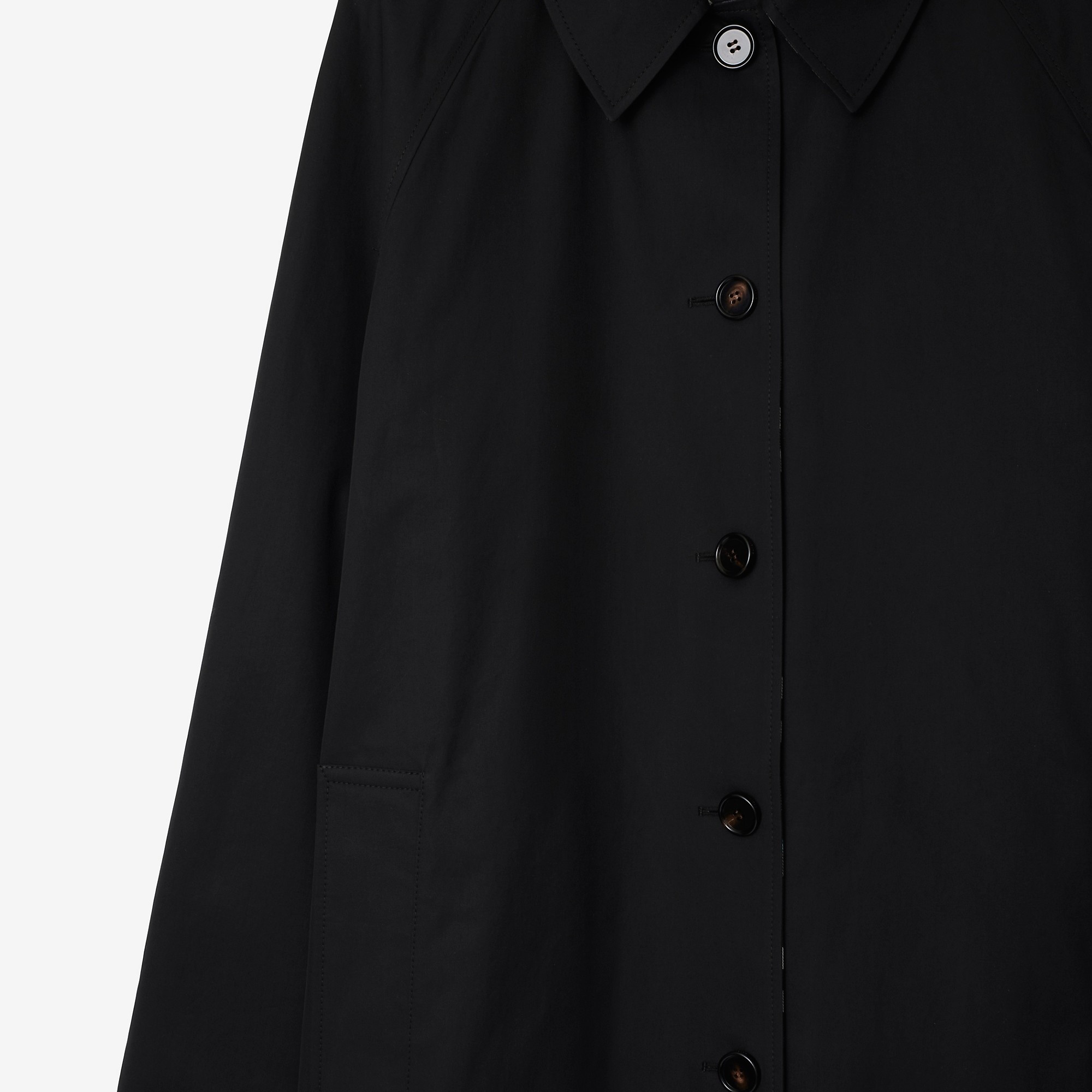 Long Reversible Gabardine Car Coat - 7