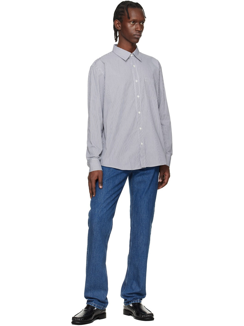 A.P.C. White & Black Owen Shirt outlook