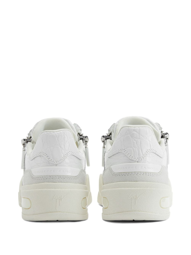 Gz-ghost crocodile print side zips sneakers 3