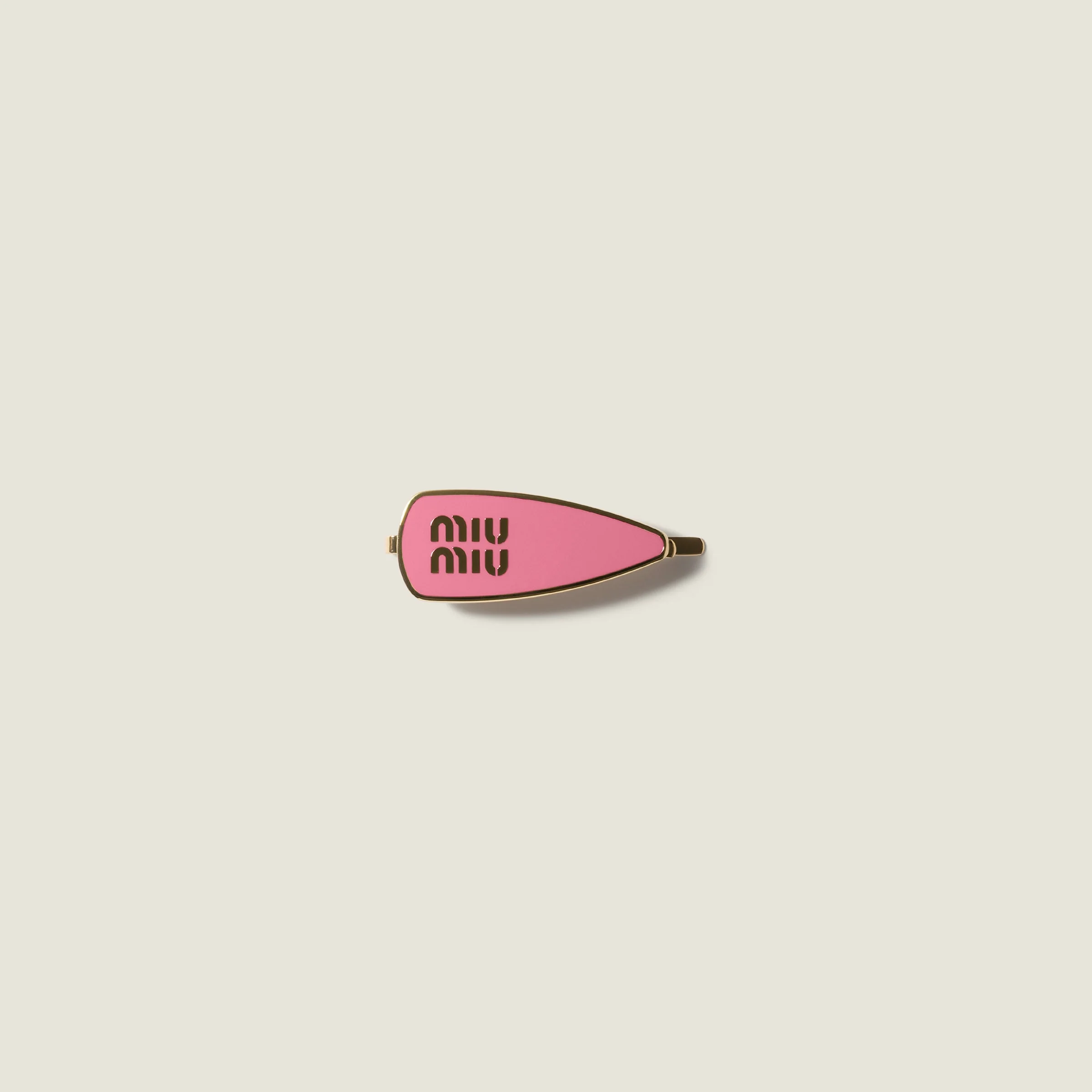 Enameled metal hair clip - 1
