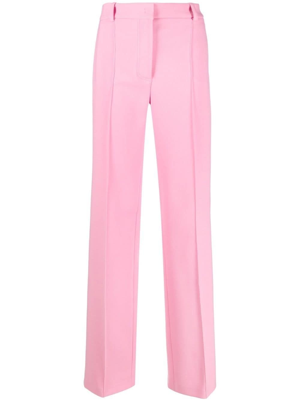 straight high-waist trousers - 1