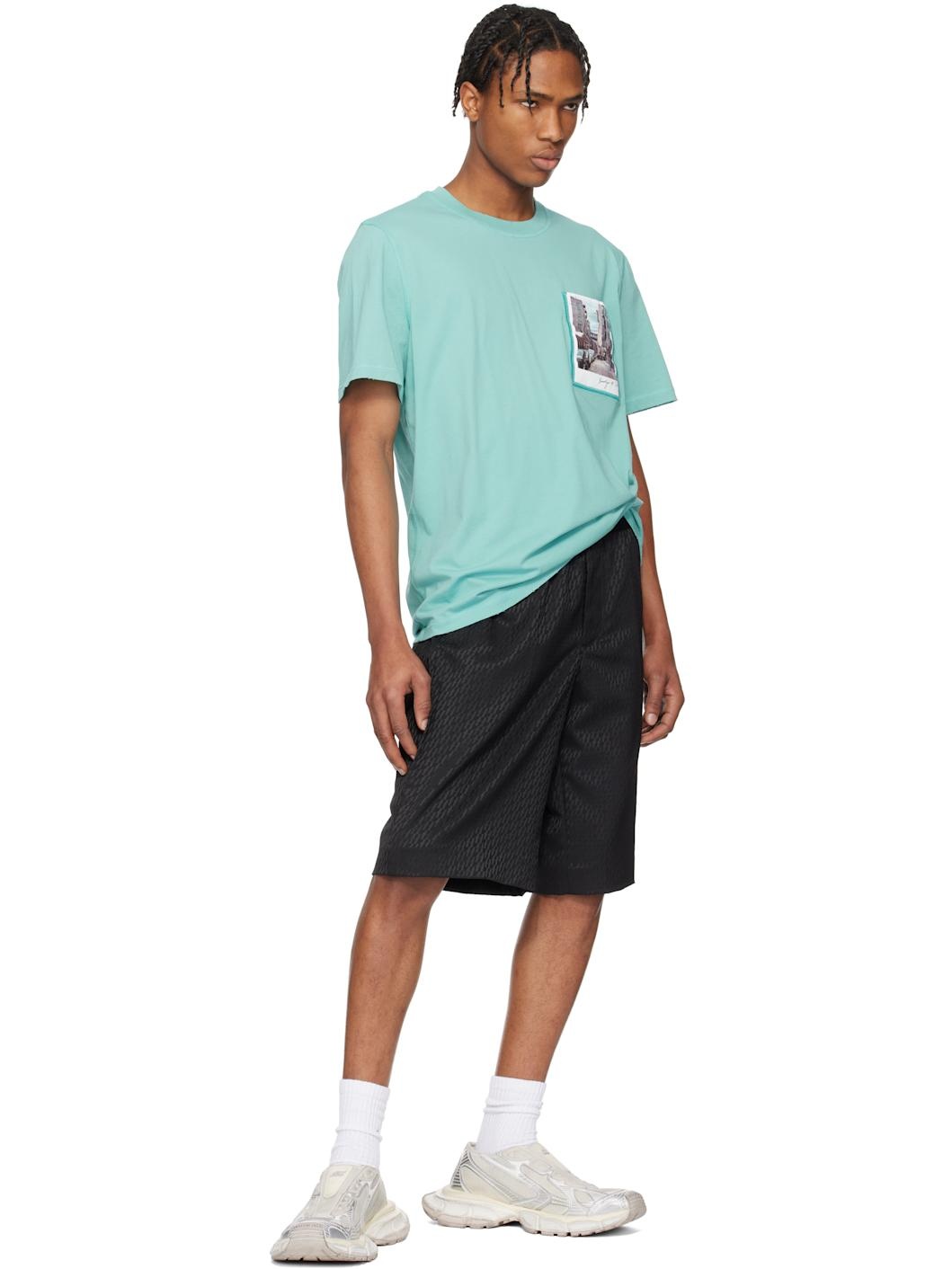 Blue Brooklyn Postcard T-shirt - 4
