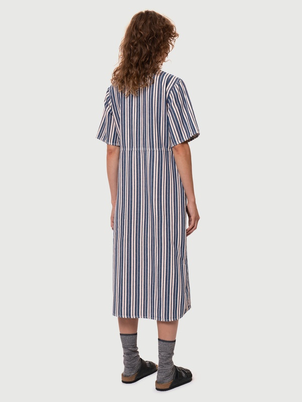 Lotten Denim Dress Stripe Red - 4