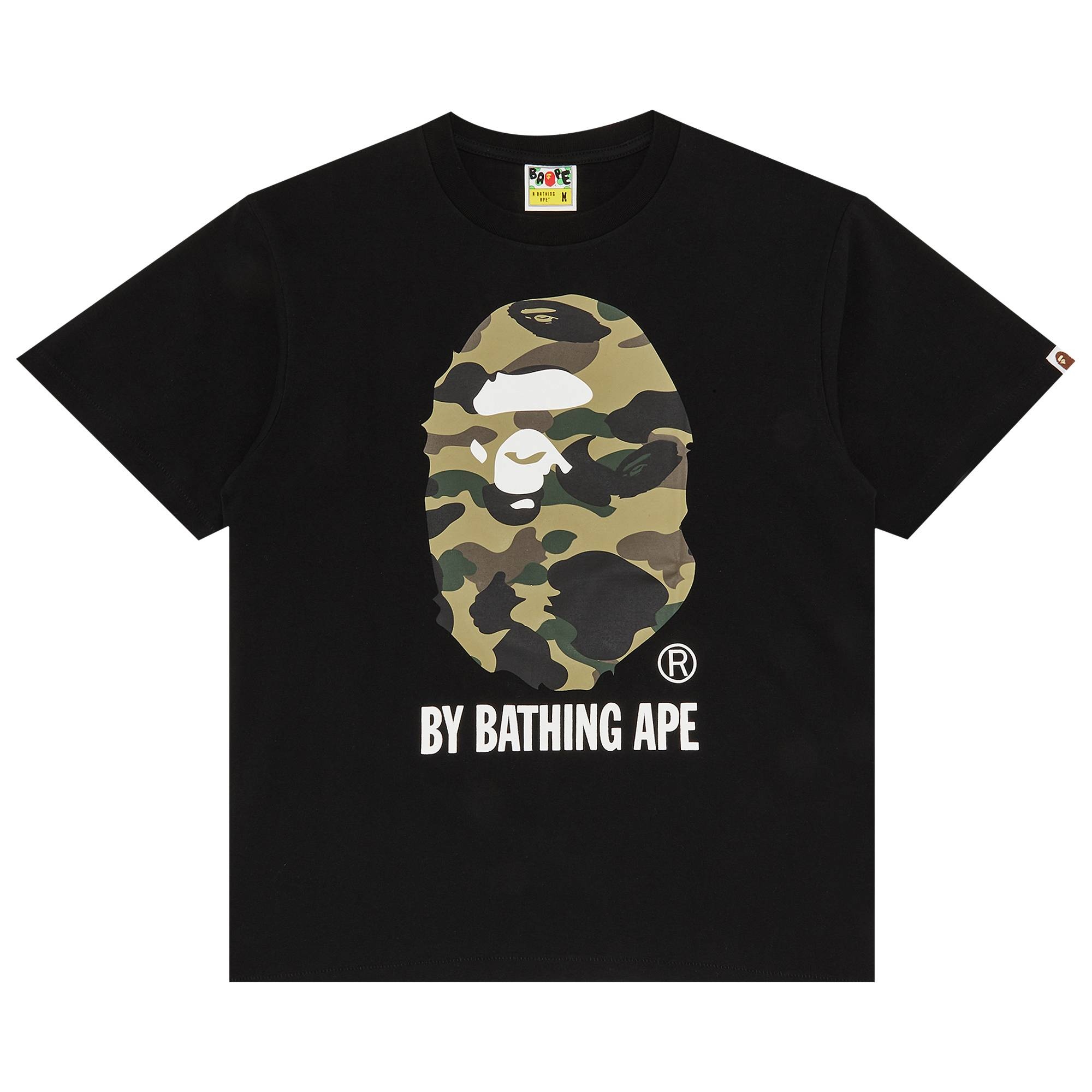 BAPE 1st Camo By Bathing Tee 'Black/Olive' - 1