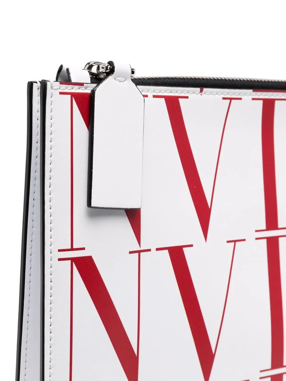 VLTN logo-print clutch bag - 4