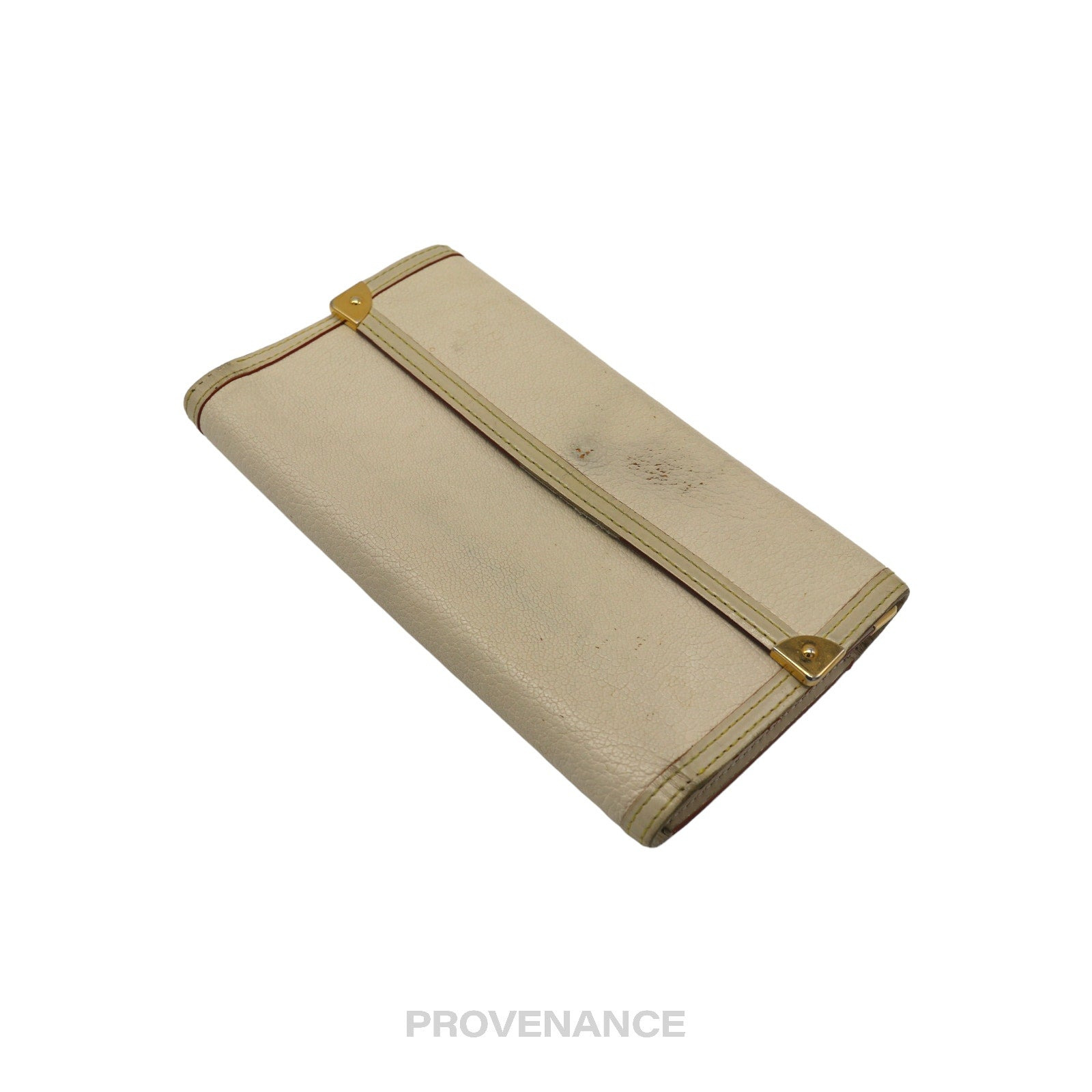 Louis Vuitton International Wallet - White Suhali Leather - 3