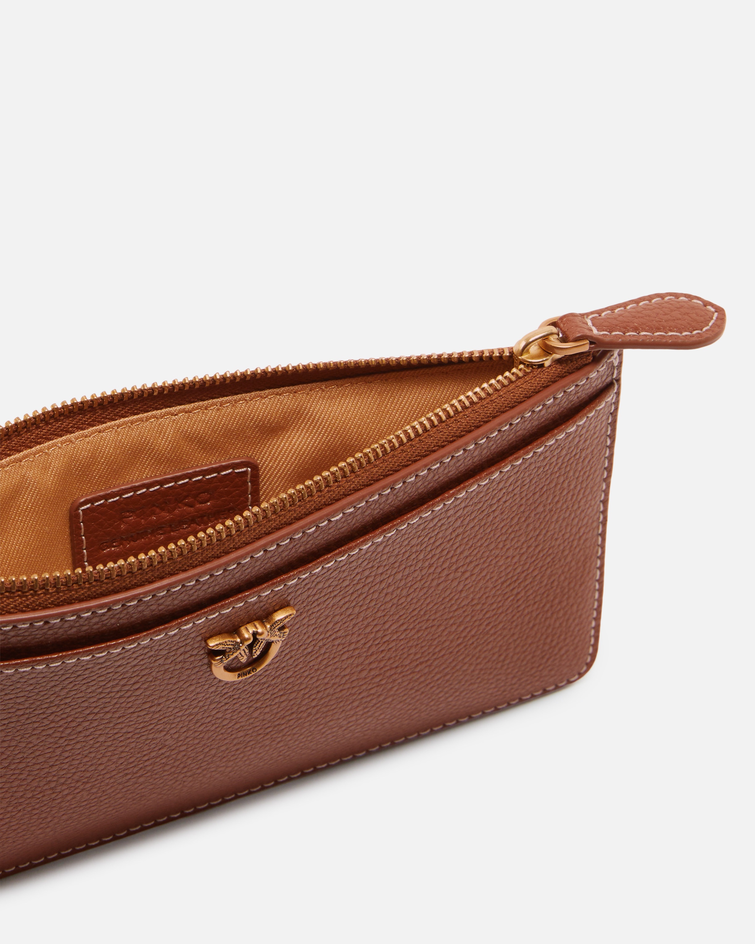 RECTANGULAR TUMBLED LEATHER CARD HOLDER - 4