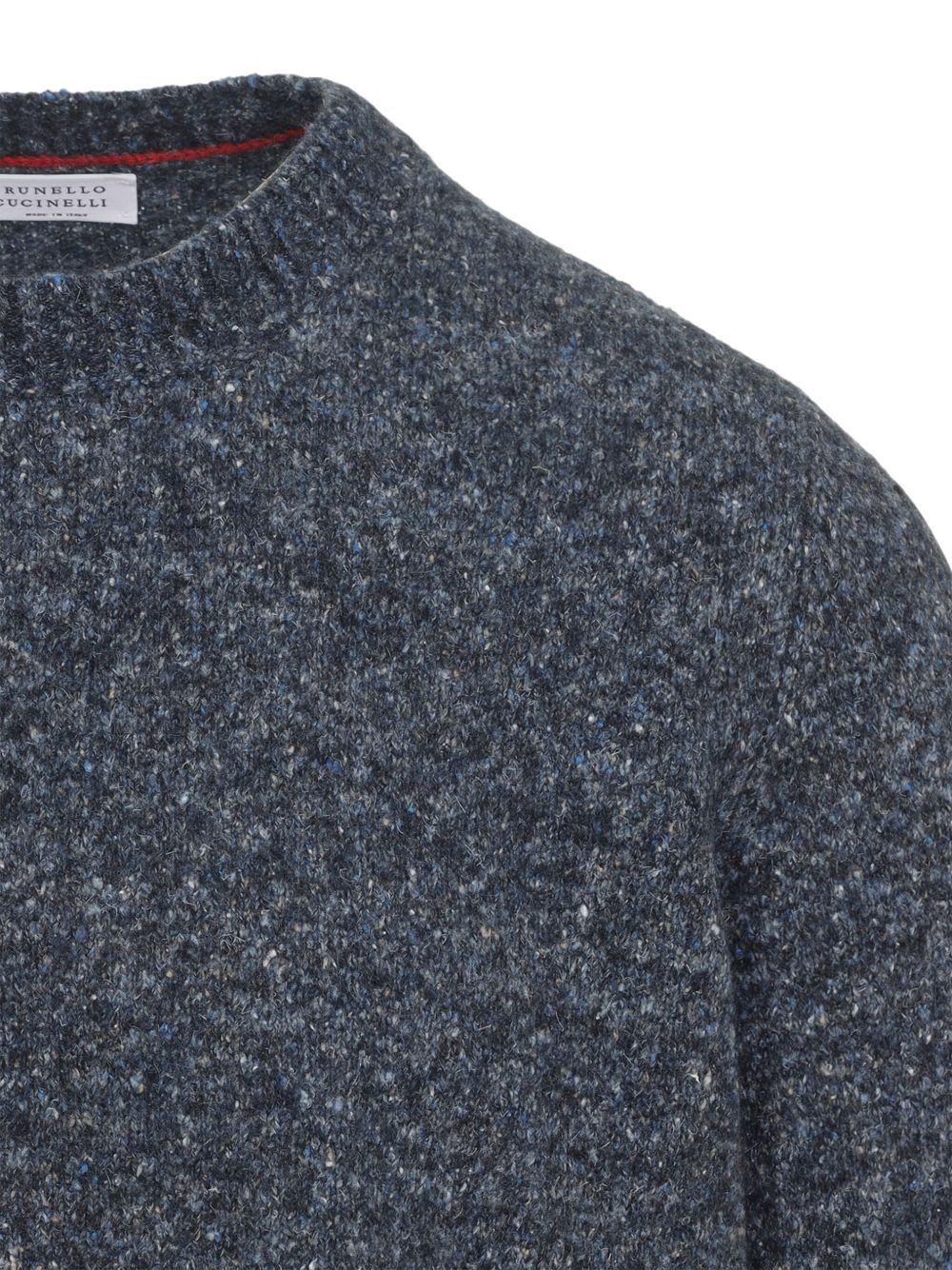 speckled crew-neck sweater - 4