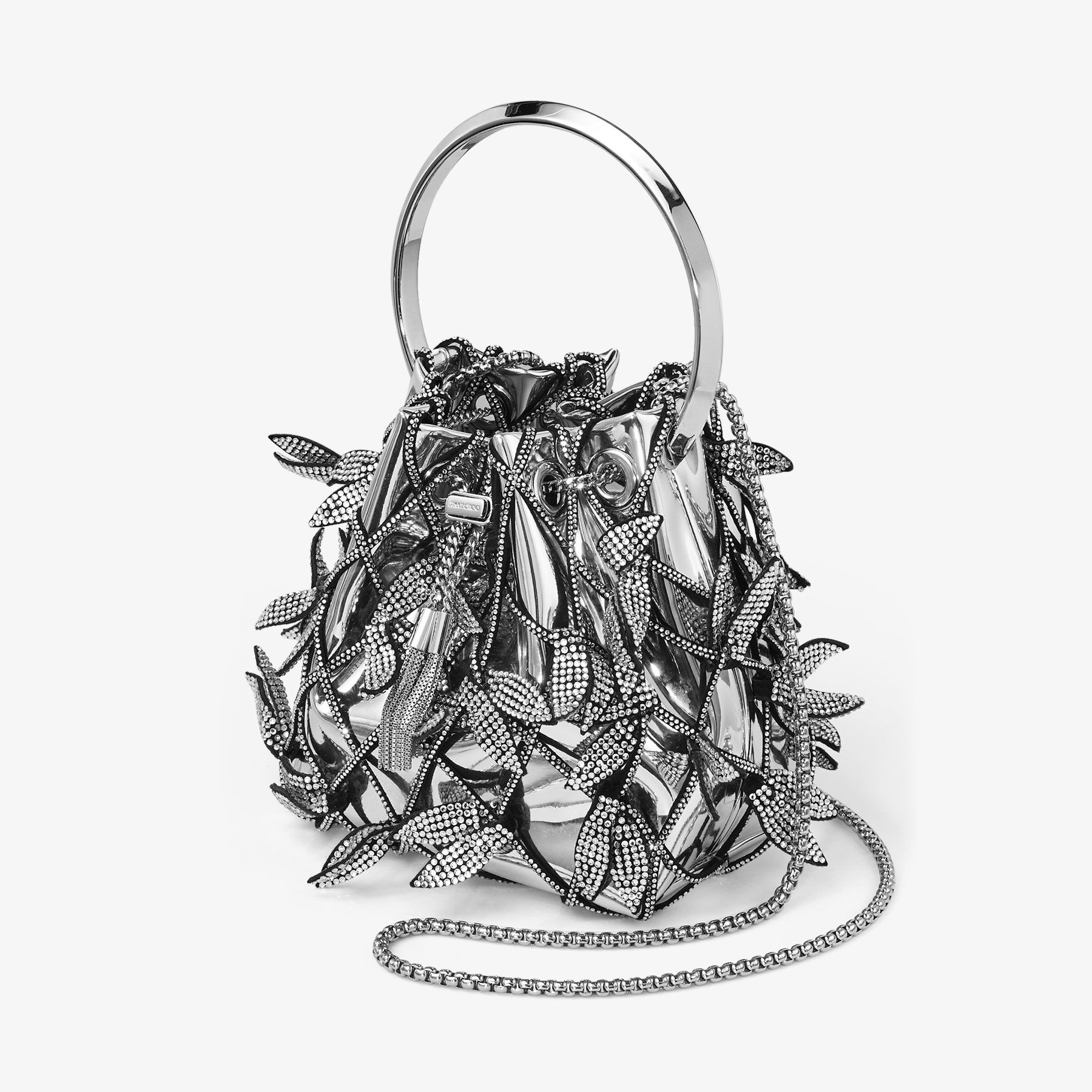 Atelier Bon Bon
Silver Mirror Fabric Crystal Bag - 2