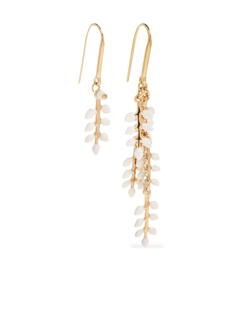 leaf drop earrings 1