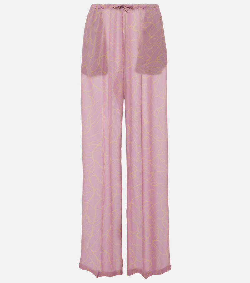 Printed wide-leg pants 1