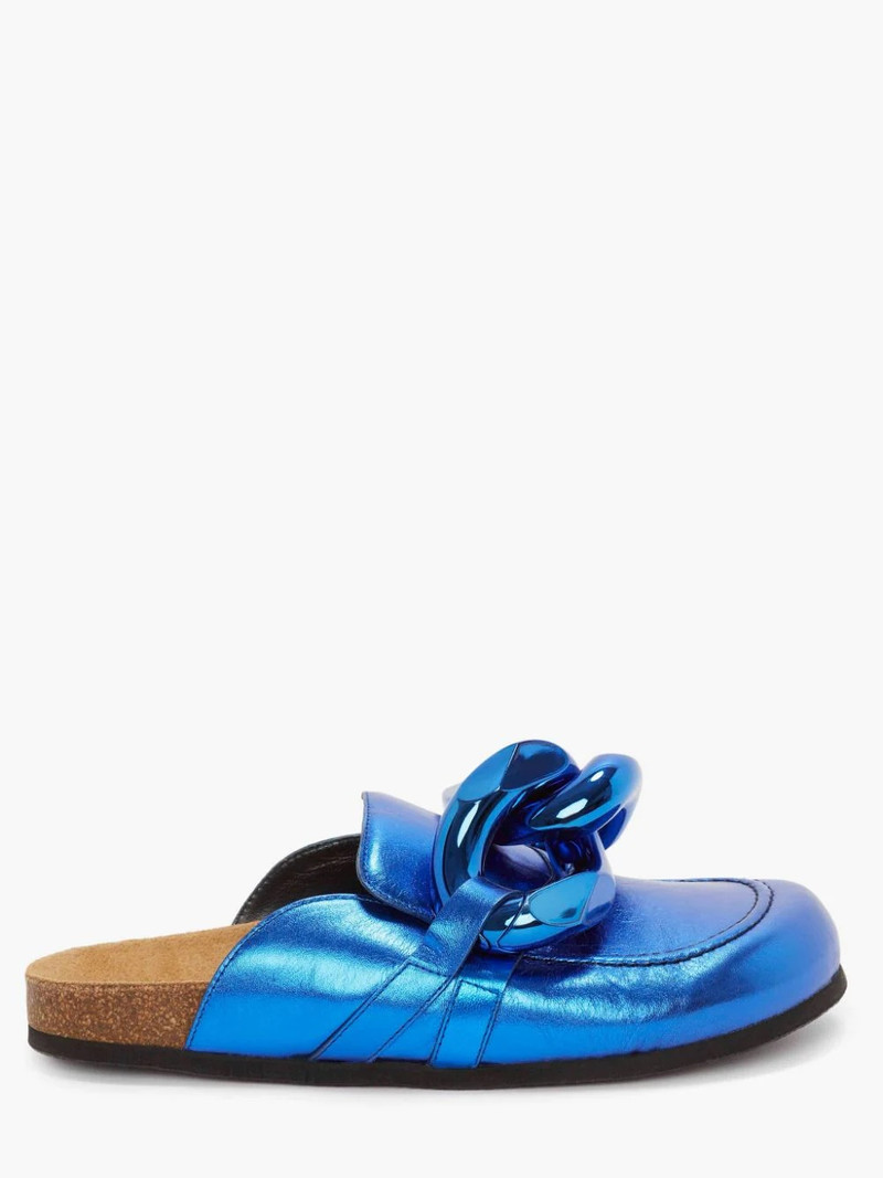 Chain metallic loafers 1