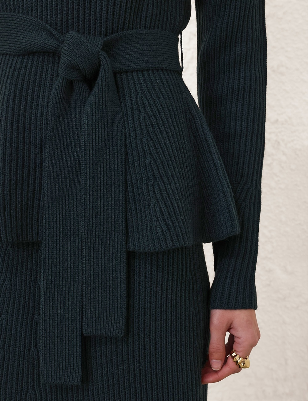 ILLUSTRATION PANELED RIB SKIRT - 6