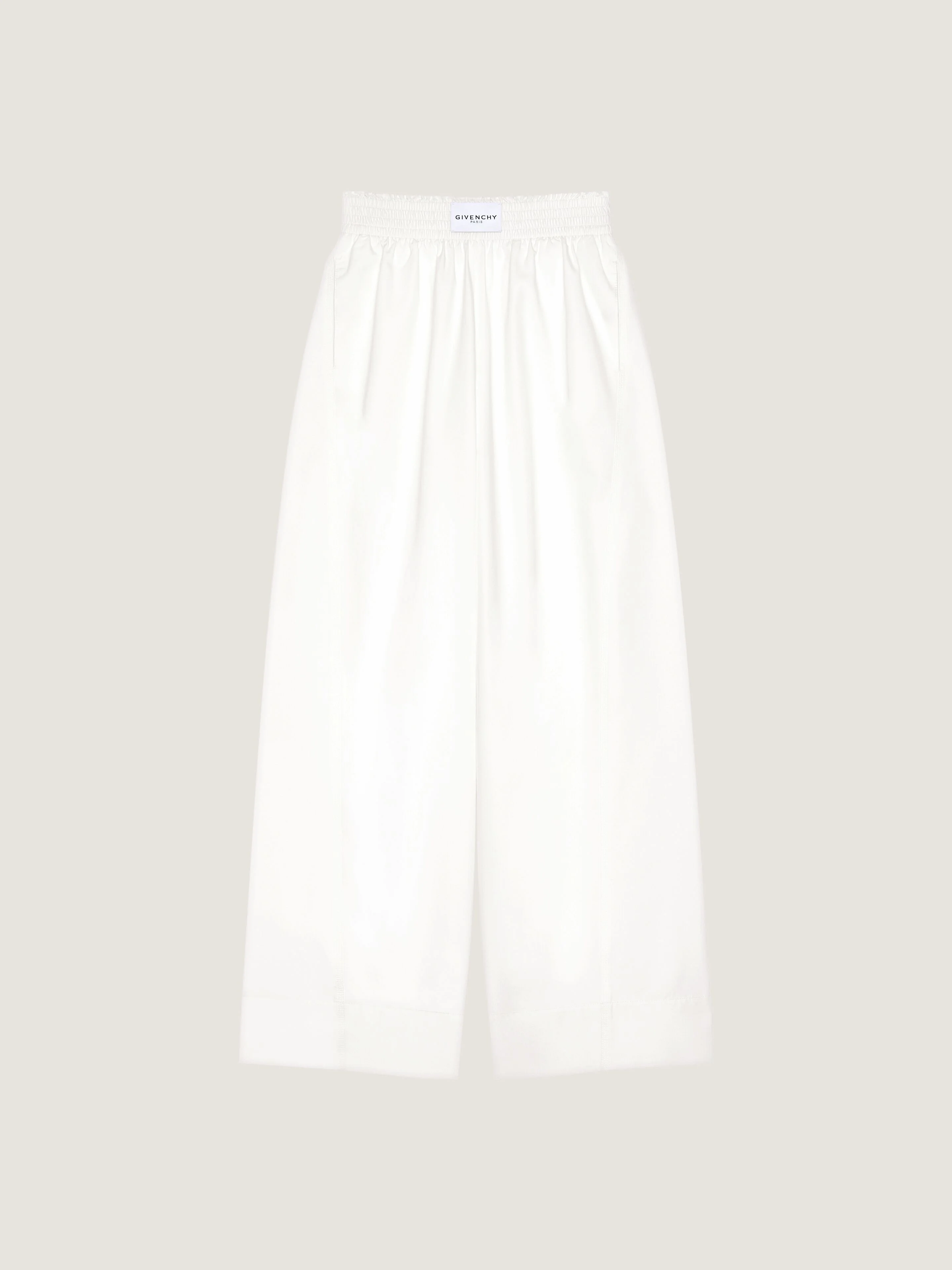 COCOON ELASTIC-WAIST PANTS IN COTTON - 1