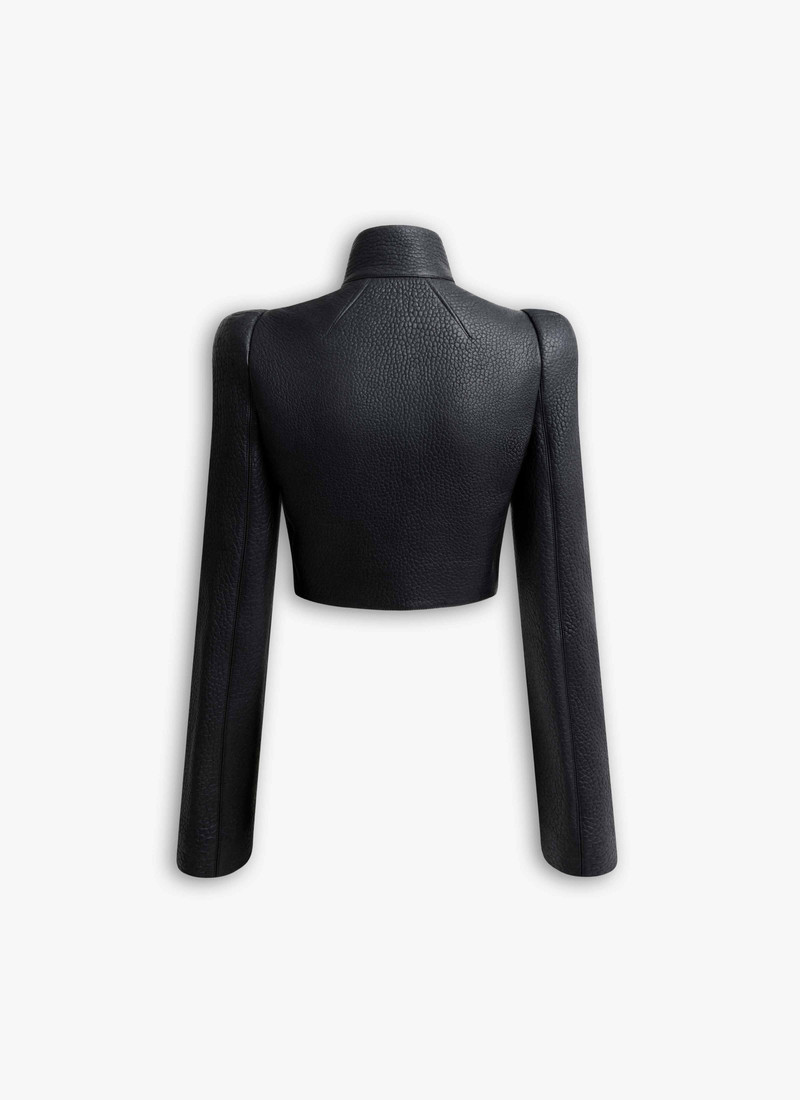 Alaïa LAMBSKIN HIGH NECK JACKET outlook