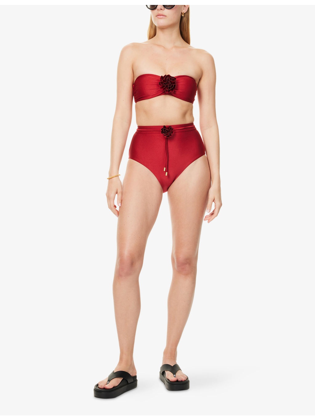 Cascadian Flower High-Rise Bikini Bottoms - 2