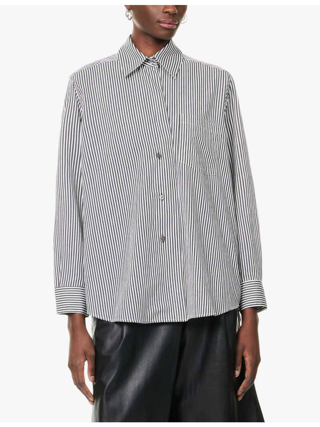 Aris Striped Poplin Shirt - 3