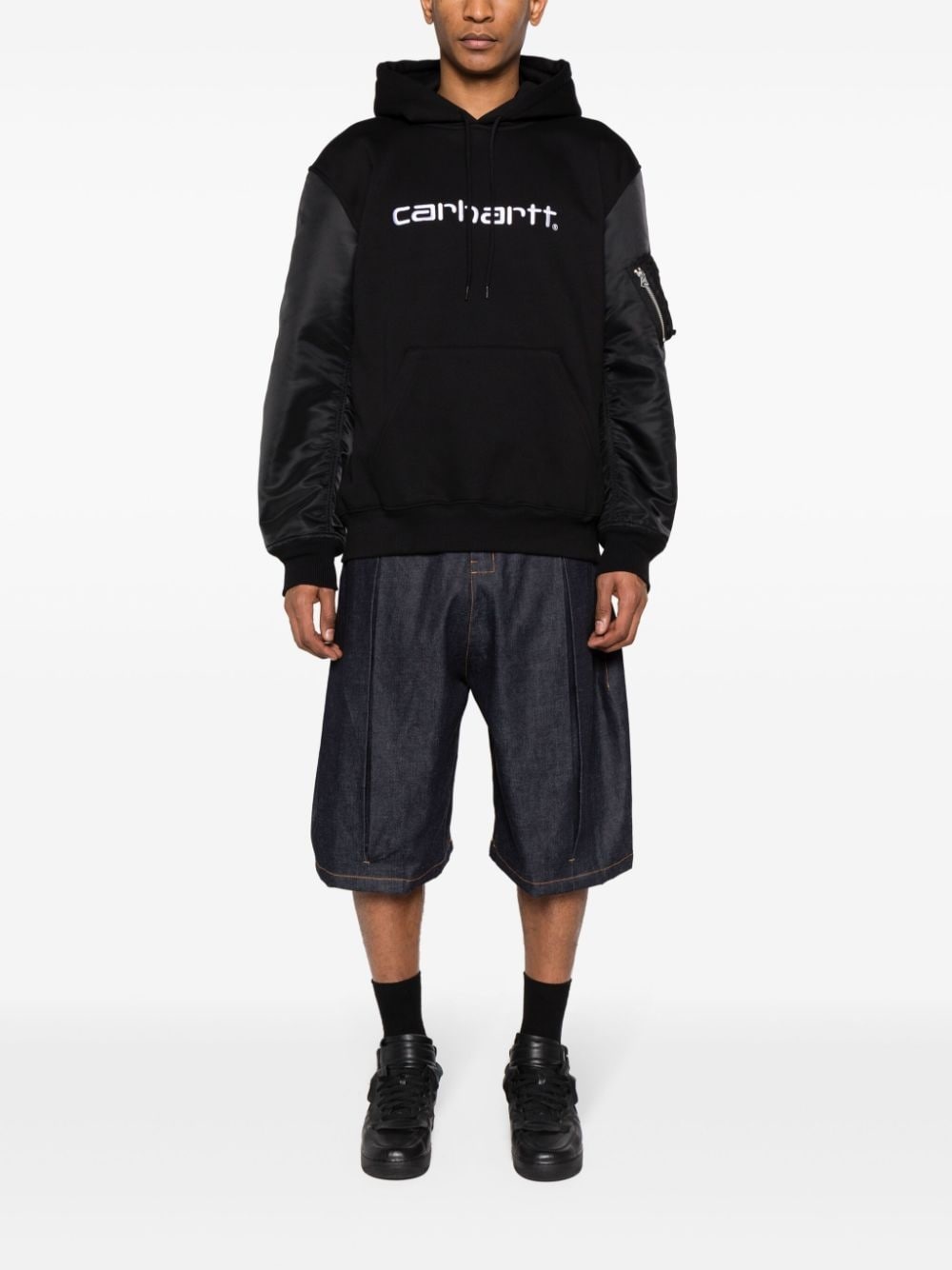 x Carhartt logo-embroidered hoodie - 2
