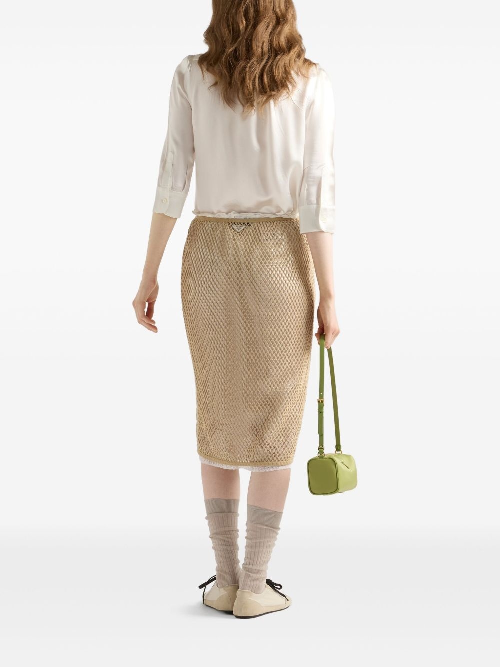 mesh pencil skirt - 3