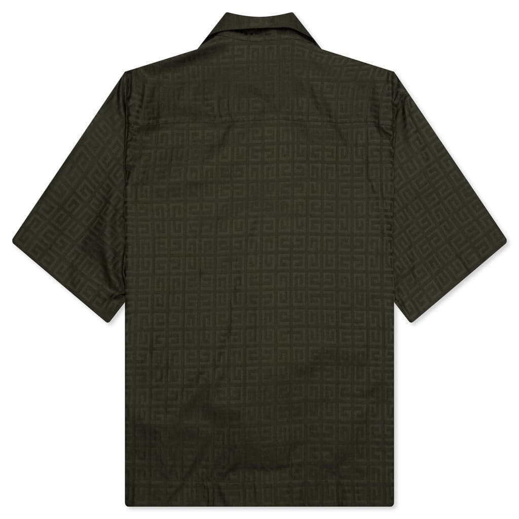 BOXY FIT HAWAIIAN SHIRT - KHAKI - 2