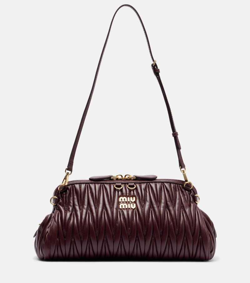 Matelassé leather clutch 1