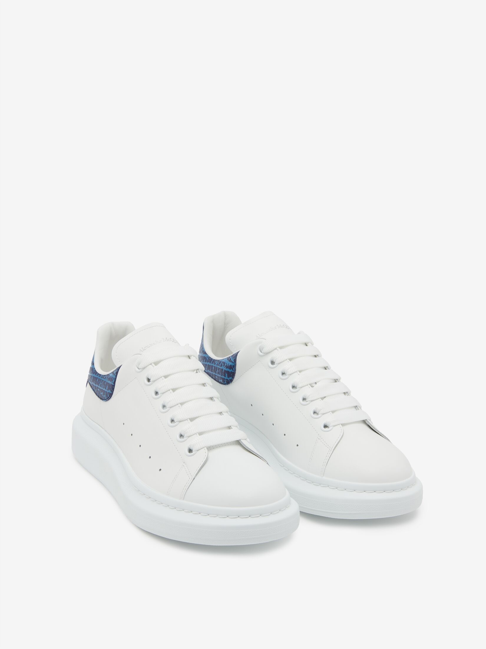 Men's Oversized Sneaker in White/lapis Blue - 2
