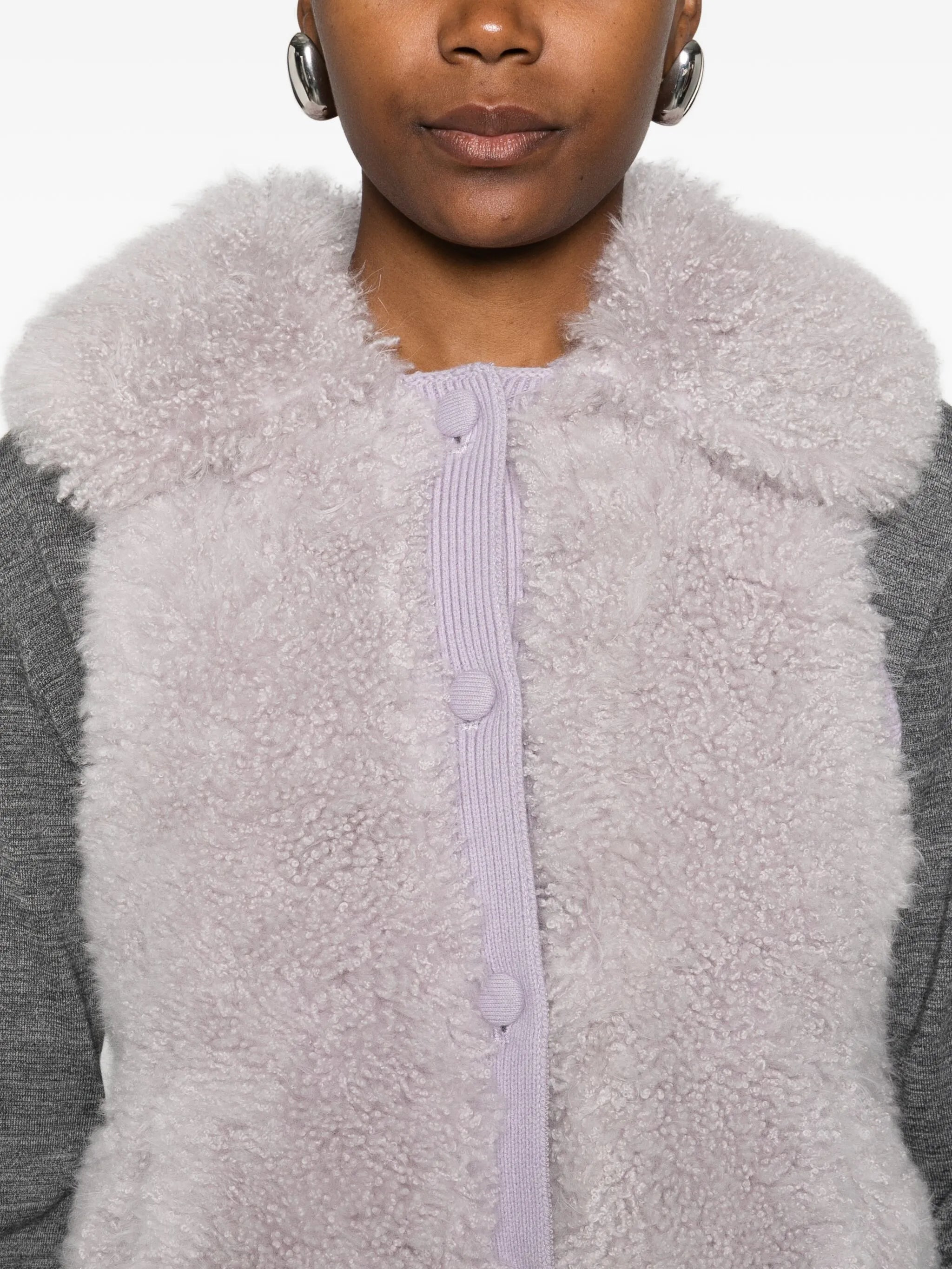 Yves Salomon Textured Gilet - 3