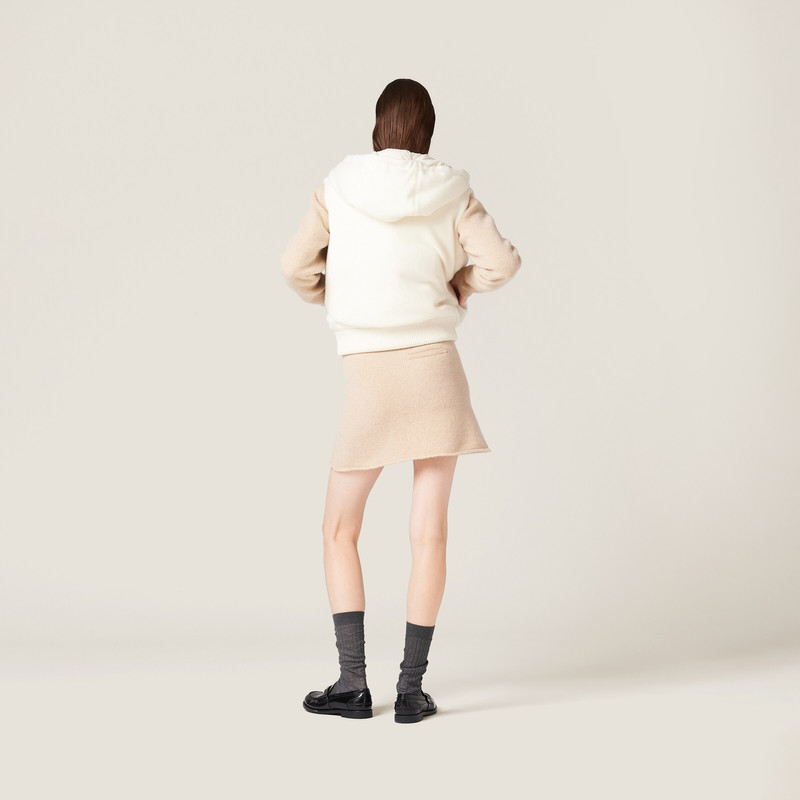 Miu Miu Camel-hair down vest outlook