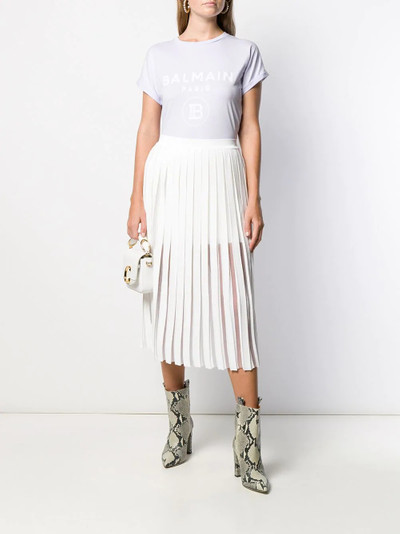 Balmain pleated midi skirt outlook