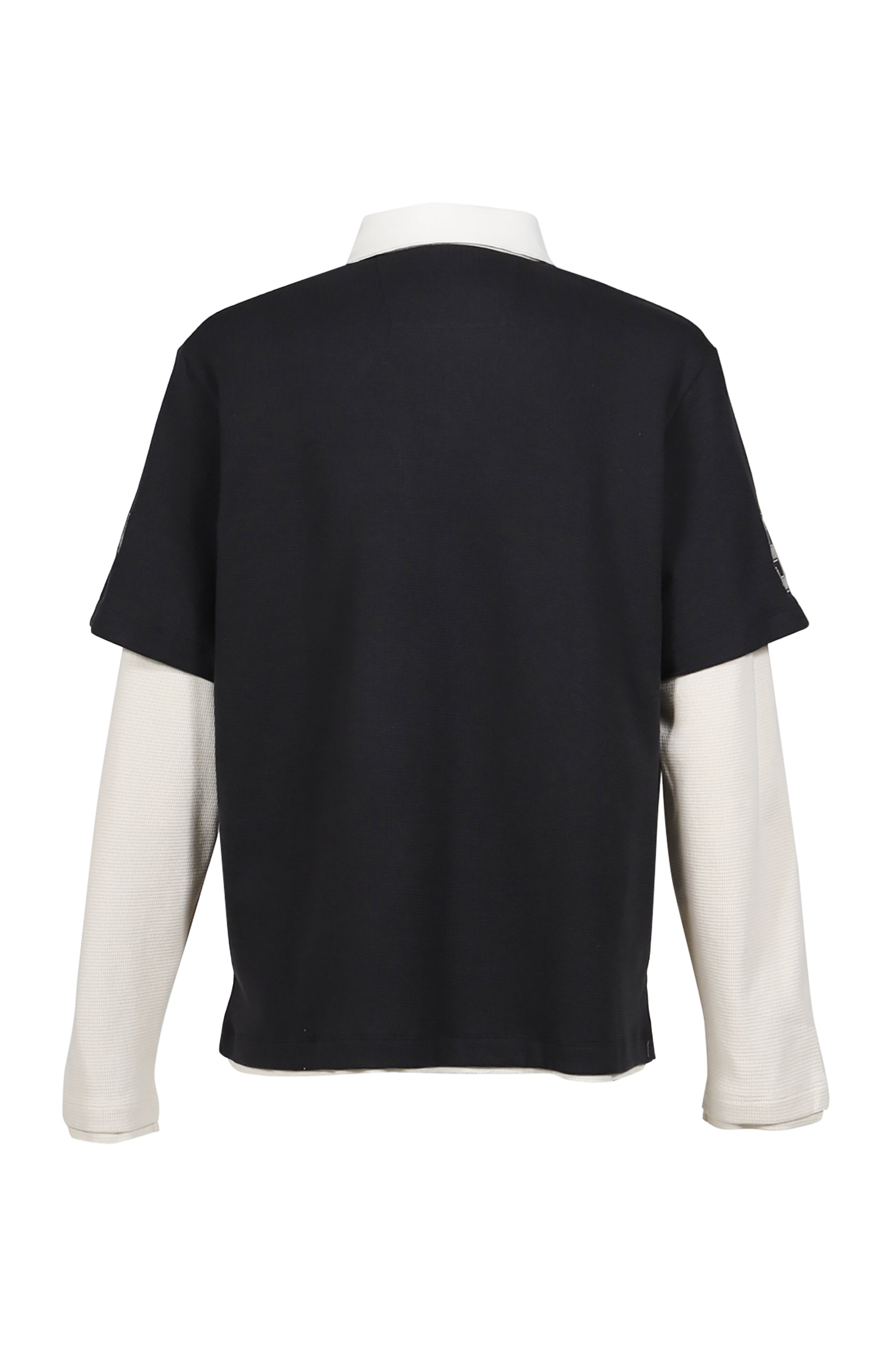 FOREVER DOUBLE LAYERED POLO / BLK&WHT - 2
