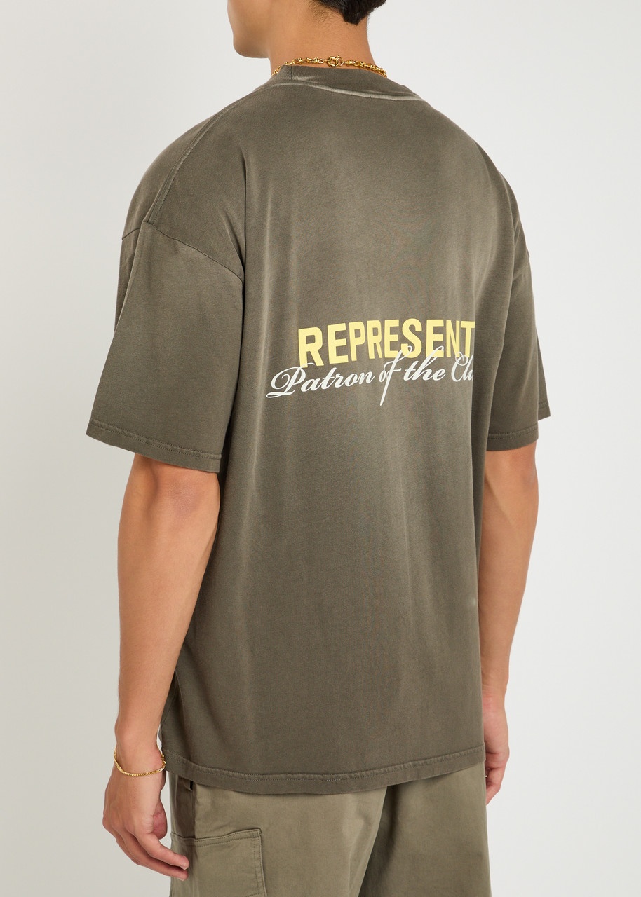 Represent Patron Of The Club Printed Cotton T-shirt - 3