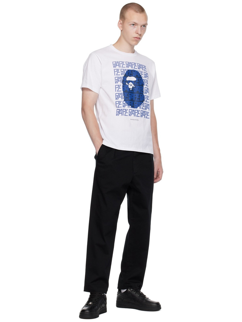 A BATHING APE® White Monogram T-Shirt outlook