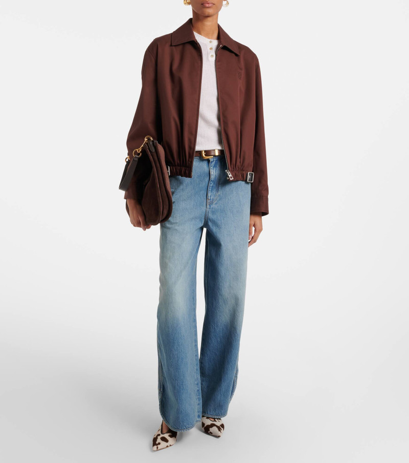 LE MONDE BÉRYL Babouche cow-print calf hair pumps outlook